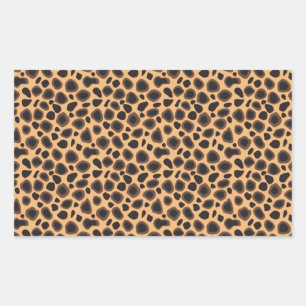 Cheetah Pattern Rectangular Sticker