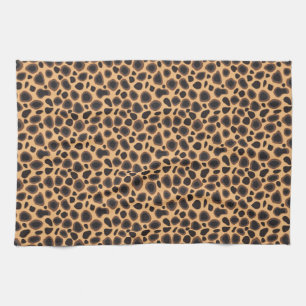 Cheetah Pattern Tea Towel