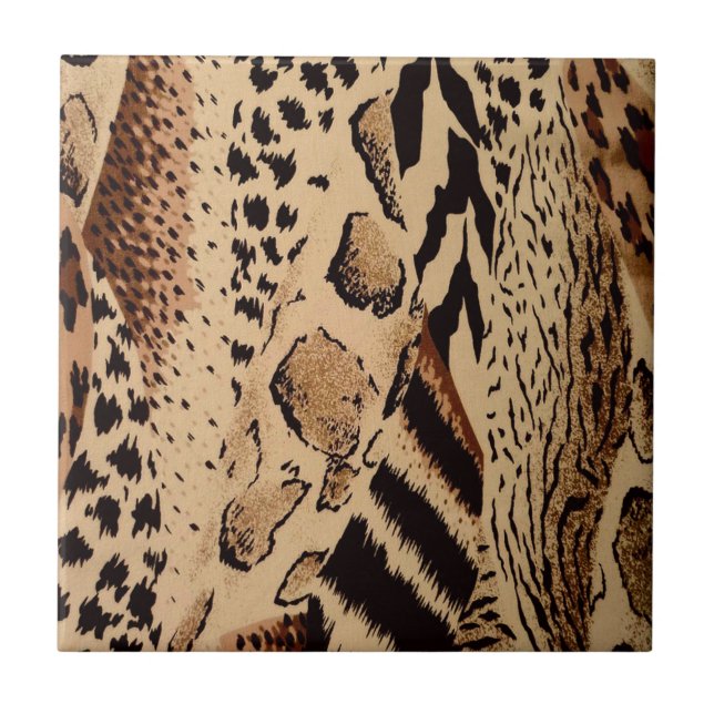 Cheetah Pattern Tile (Front)
