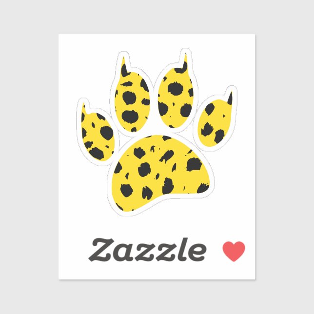 Cheetah Paw Print (Sheet)