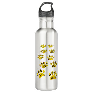 Cheetah Paw Print 710 Ml Water Bottle