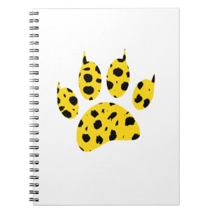 Cheetah Paw Print Notebook