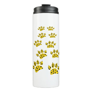 Cheetah Paw Print Thermal Tumbler