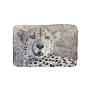 Cheetah Portrait Bath Mat