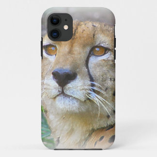 Cheetah portrait iPhone 11 case