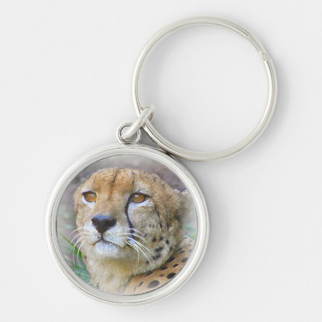 Cheetah portrait key ring (Front)