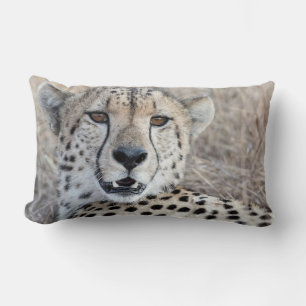 Cheetah Portrait Lumbar Cushion