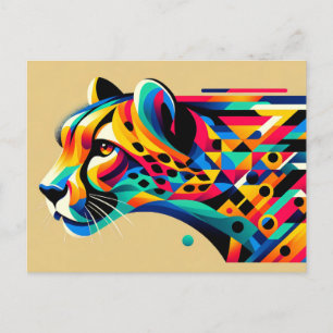 Cheetah Postcard