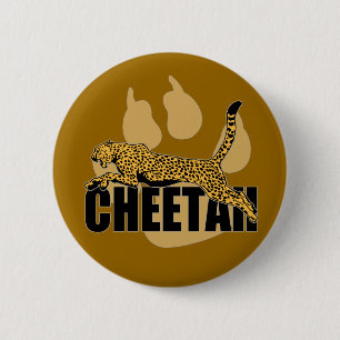 Cheetah Power 6 Cm Round Badge