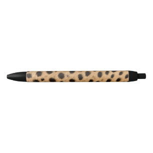 Cheetah Print Black Ink Pen