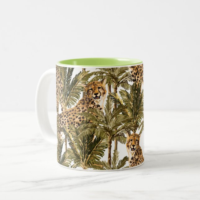 Cheetah Print Coffee Mug (Front Left)
