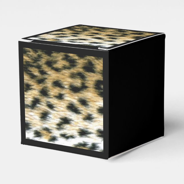 Cheetah Print Favour Box (Front Side)