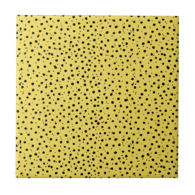 Cheetah Print in Natural colours  Ceramic Tile (Front)
