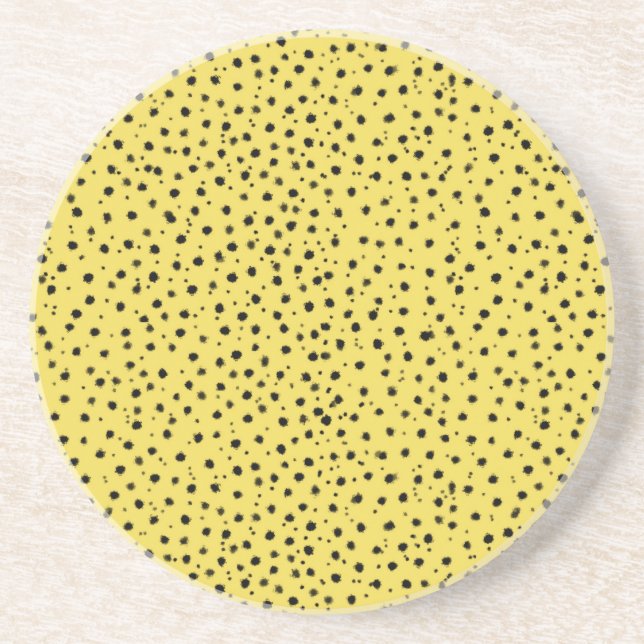 Cheetah Print in Natural colours  Coaster (Front)