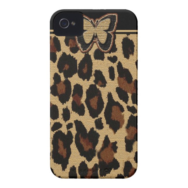 Cheetah Print  iPhone 4/4S Case-Mate ID Case (Back)