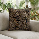 Cheetah Print Large & Small Spots Throw Pillow<br><div class="desc">Bring playful elegance to your space with this exotic Cheetah Print Throw Pillow featuring large and small spots. This unique design offers a fun twist on the classic cheetah print.</div>