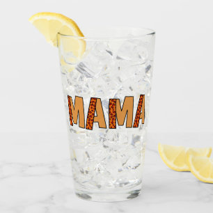 Cheetah Print Leopard Mum Glass