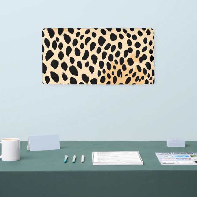 Cheetah Print Pattern Banner (Tradeshow)