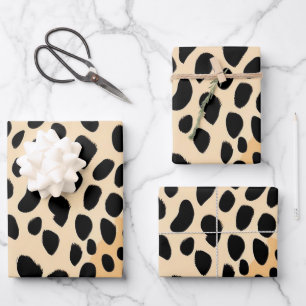 Cheetah Print Pattern Wrapping Paper Sheet