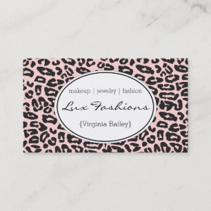 Cheetah Print (pink) Business Card