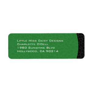 Cheetah Print Return Address Label
