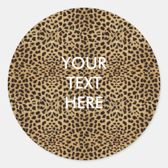 Cheetah Print Sticker (Front)