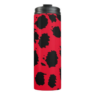 Cheetah Red Thermal Tumbler