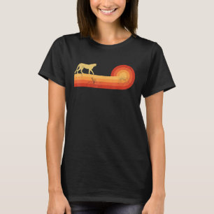 Cheetah Retro Vintage 60s 70s Sunset Mammal Animal T-Shirt
