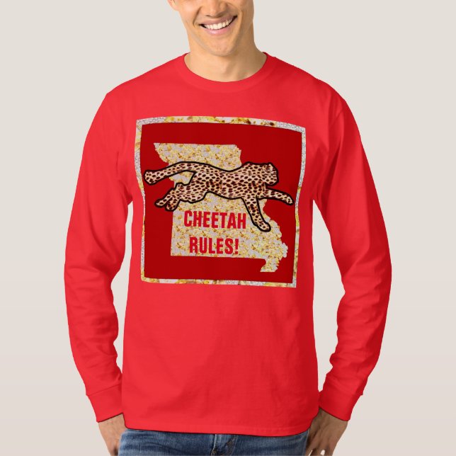 CHEETAH RULES! T-Shirt (Front)