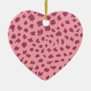 Cheetah skin ceramic tree decoration