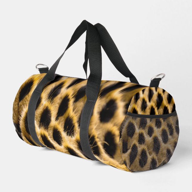Cheetah. Skin gym back Duffle Bag (Right Corner)