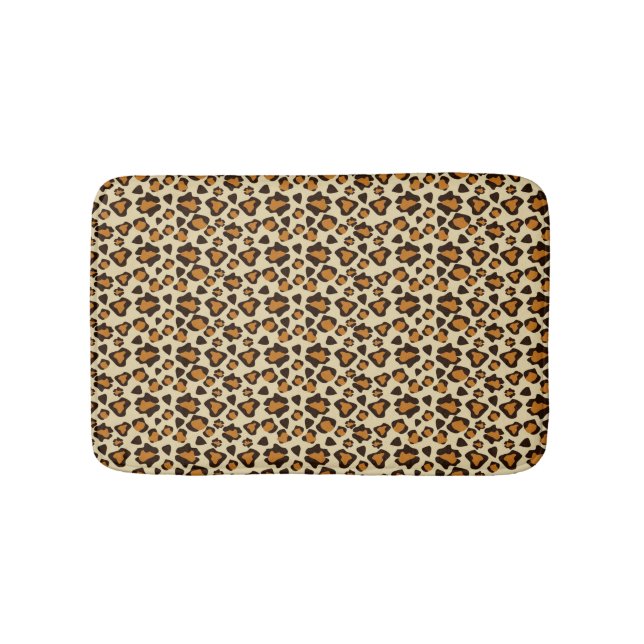 Cheetah skin pattern bath mat (Front)