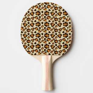 Cheetah skin pattern ping pong paddle