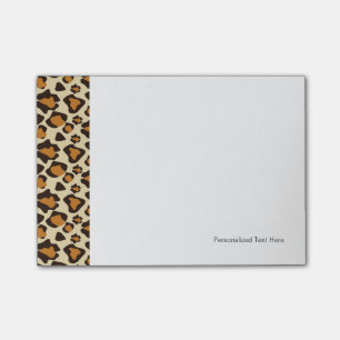 Cheetah skin pattern post-it notes