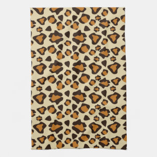 Cheetah skin pattern tea towel