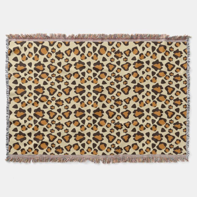 Cheetah skin pattern throw blanket (Front)
