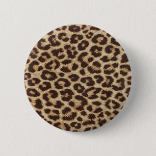 Cheetah Skin Print 6 Cm Round Badge