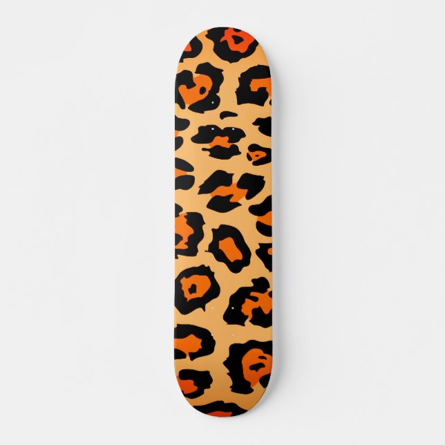 Cheetah Skin Skateboard (Front)
