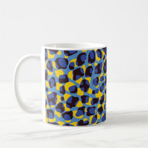 Cheetah skin texture, seamless animal print. coffee mug