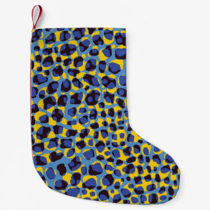 Cheetah skin texture, seamless animal print. small christmas stocking
