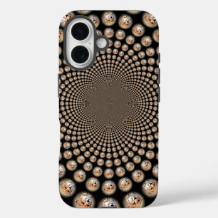 Cheetah Spin Spectacle – Feline Frenzy: Colourful  iPhone 16 Case
