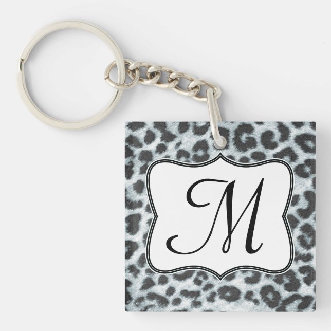 Cheetah Spot Animal Print Wild Cat Safar Key Chain (Front)