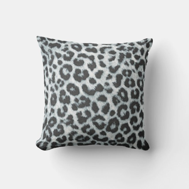 Cheetah Spot Animal Print Wild Throw Couch Pillow (Front)