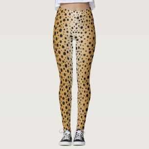 Cheetah Spots Exotic Animal Print Leggings