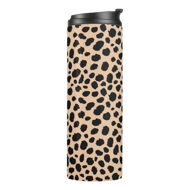 Cheetah Spots Thermal Tumbler (Rotated Left)