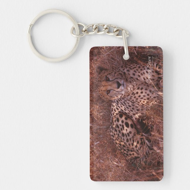 Cheetah Stare Key Ring (Front)