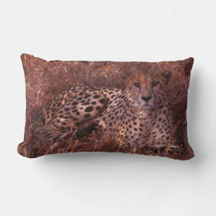 Cheetah Stare Lumbar Cushion