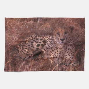 Cheetah Stare Tea Towel