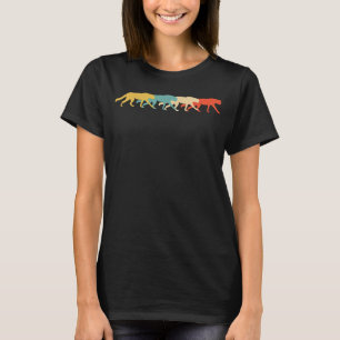 Cheetah Vintage Retro Cougar Canine 60s 70s T-Shirt