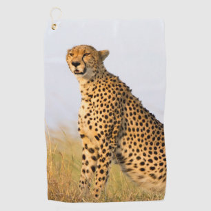 Cheetah wild animal Big Cat photo Golf Towel